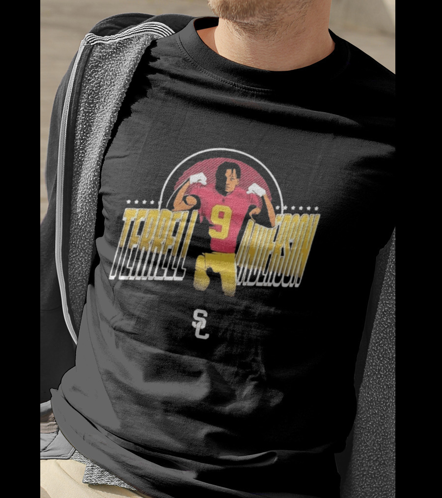 Terrell Anderson USC Trojans Football Number 9 SC T-Shirt