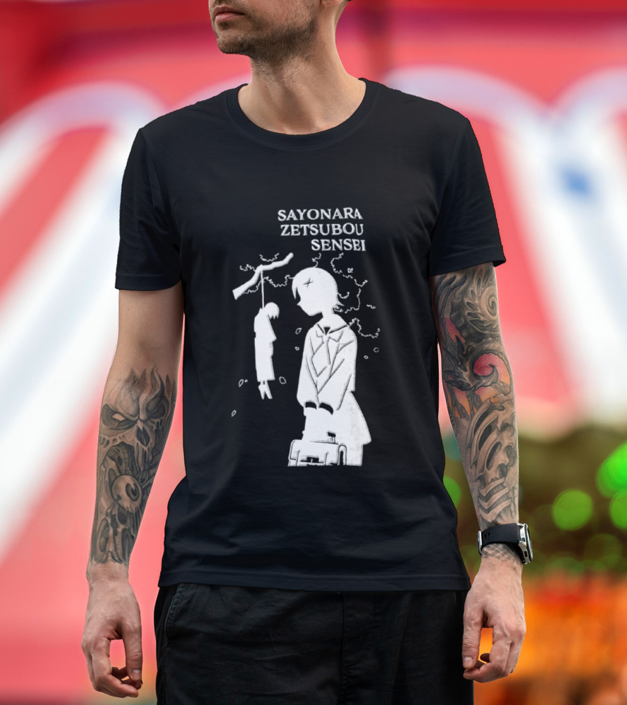 Sayonara Zetsubou Sensei Kafuka Fuura Nozomu Itoshiki T-Shirt