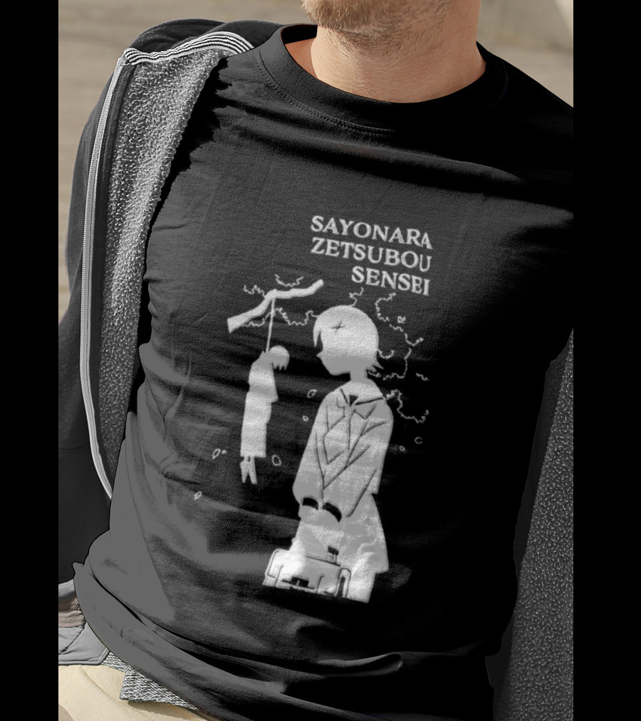 Sayonara Zetsubou Sensei Kafuka Fuura Nozomu Itoshiki T-Shirt