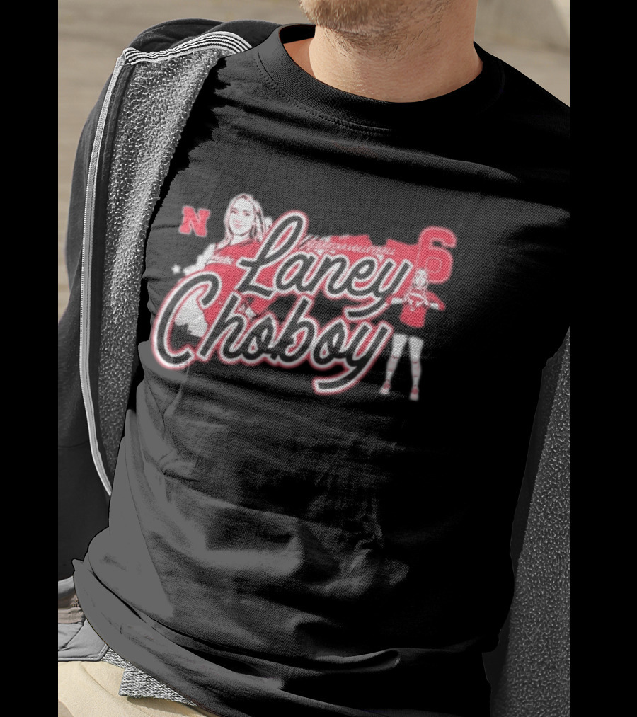 Laney Choboy Nebraska Volleyball Cornhusker Graffiti Style 6 T-Shirt