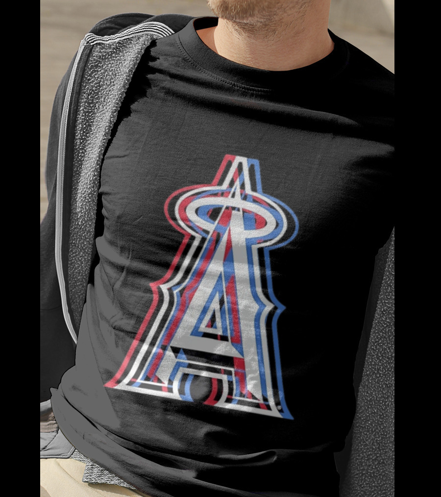 Los Angeles Angels Tri Color MLB Baseball T-Shirt