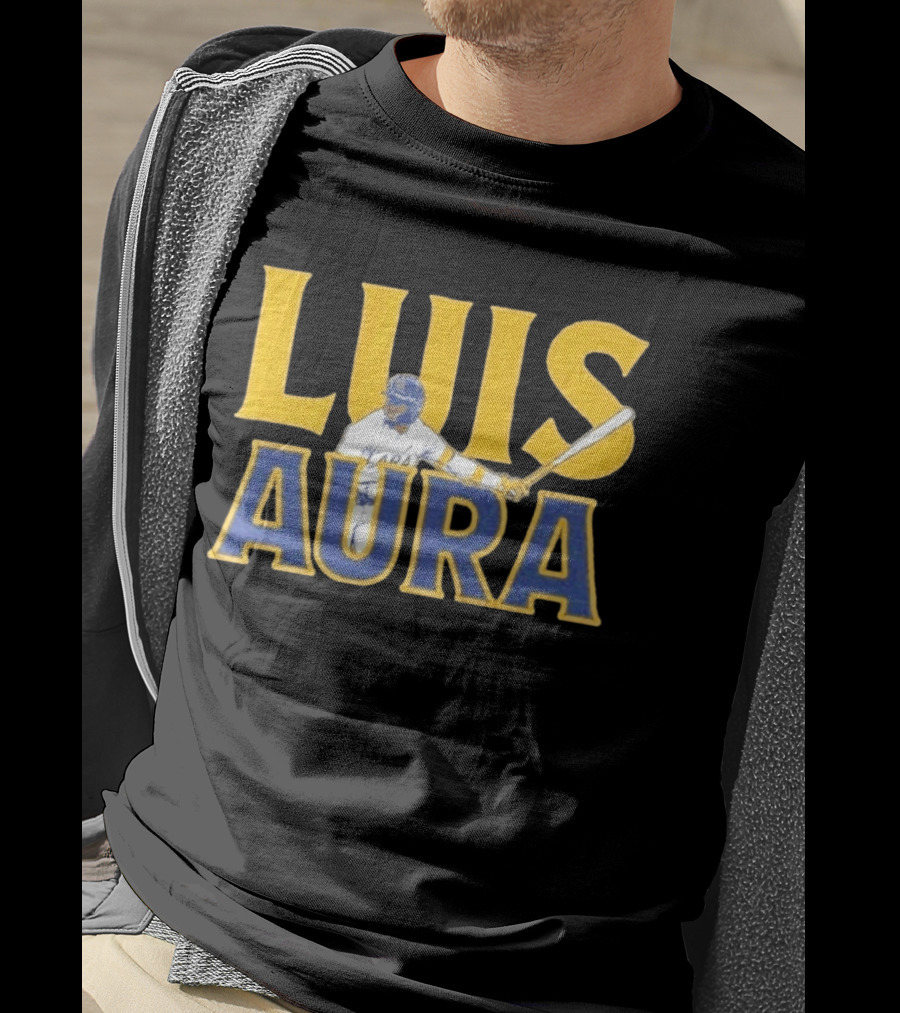 Luis Aura Luis Lara Milwaukee Brewers Player Sporting Bat T-Shirt