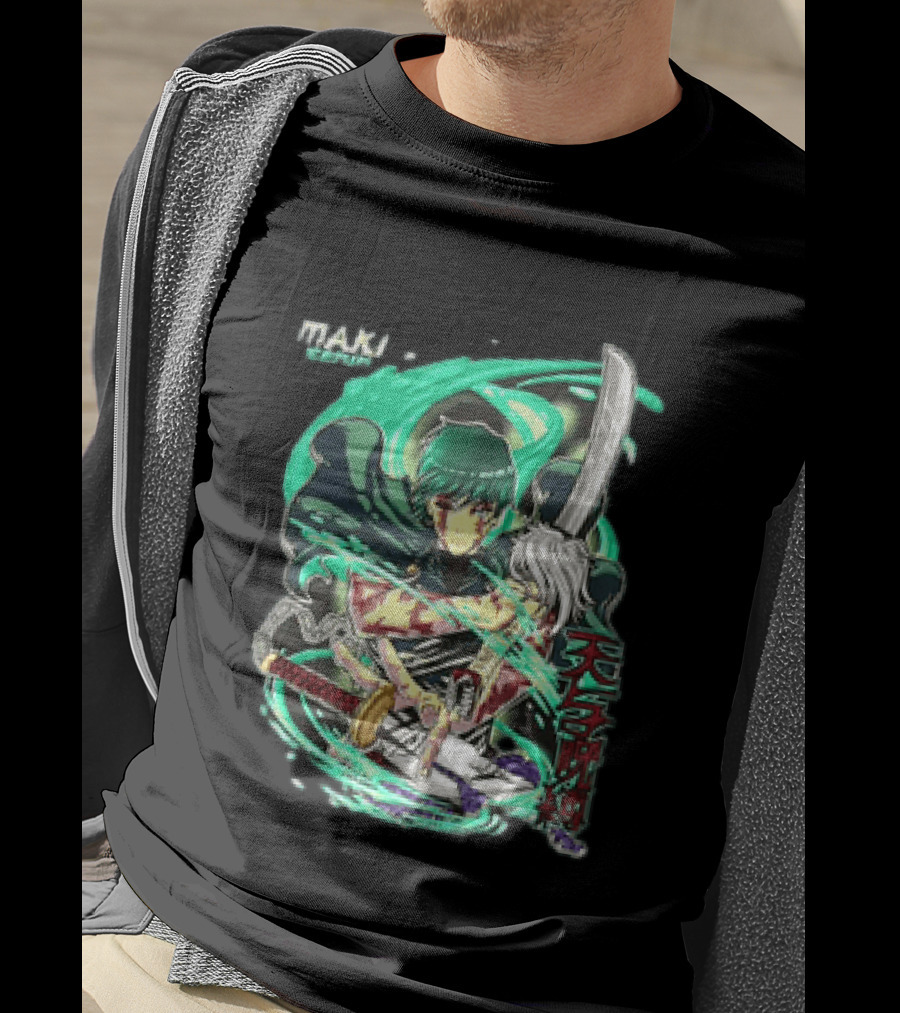 Maki Zenin Jujutsu Kaisen Tenyo Jubaku Heaven's Restriction Anime Sword T-Shirt