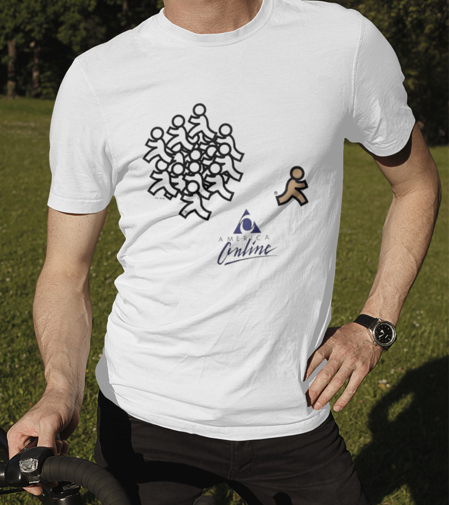 America Online AOL 92 00 90s Internet T-Shirt