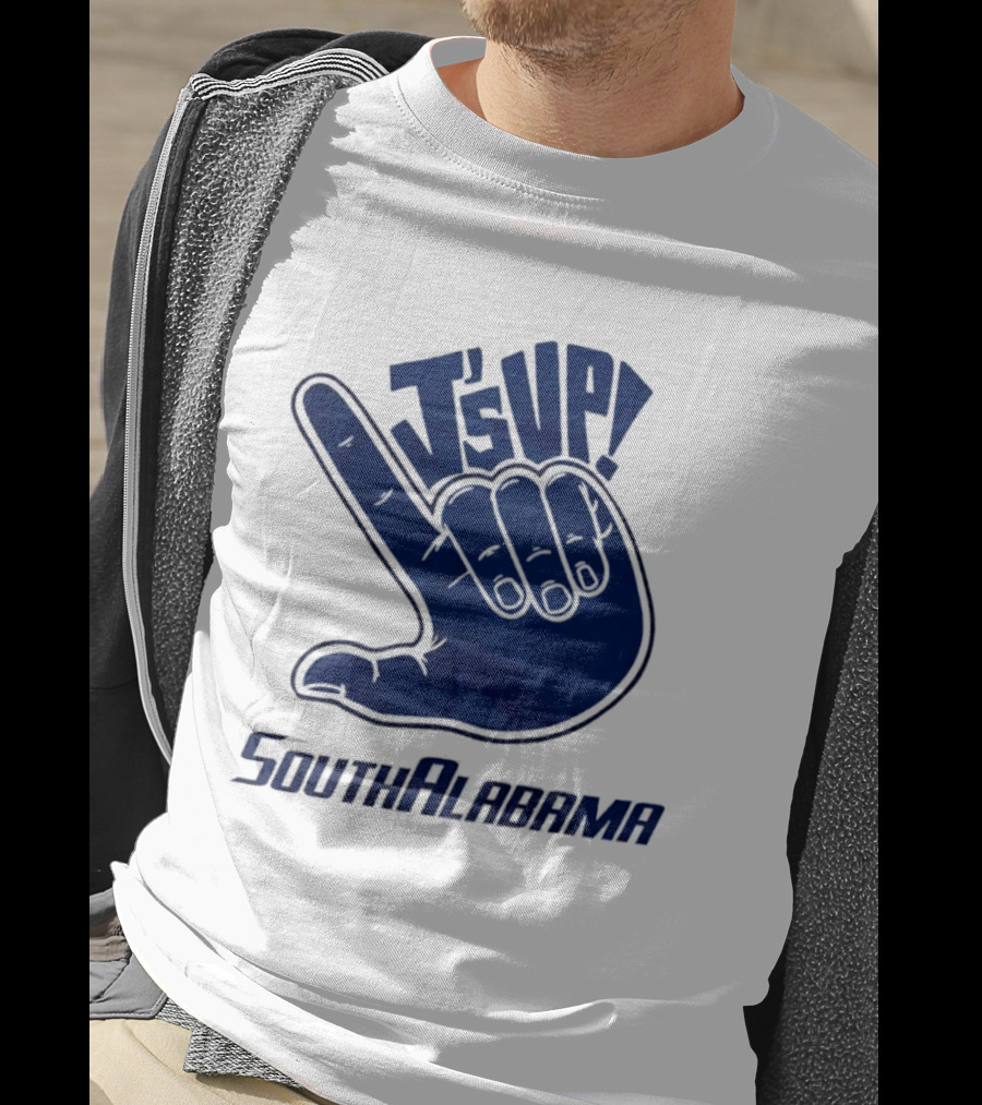 J's Up South Alabama Jaguars Hand Sign Fan Gear T-Shirt