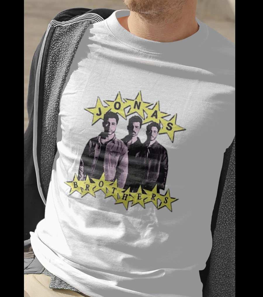 Jonas Brothers Star Pop Band Iconic Music Trio T-Shirt