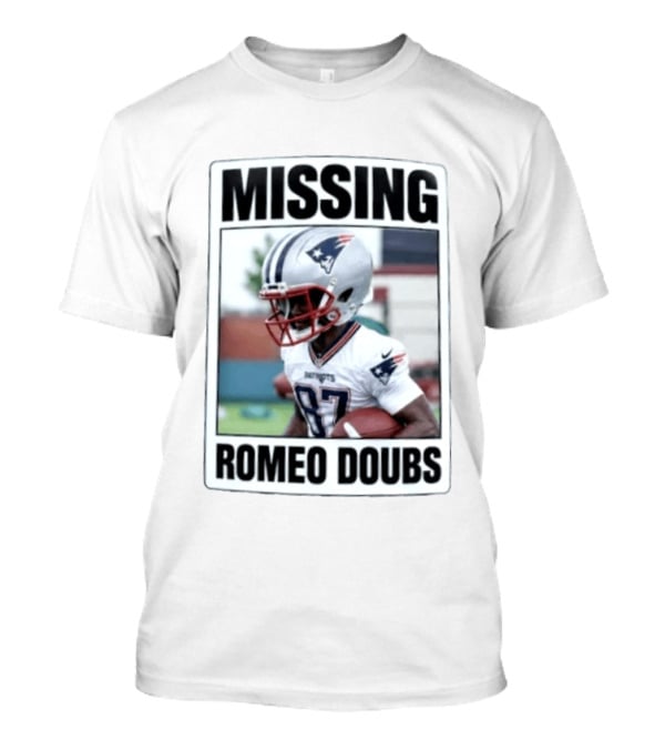 Missing Romeo Doubs New England Patriots T-Shirt