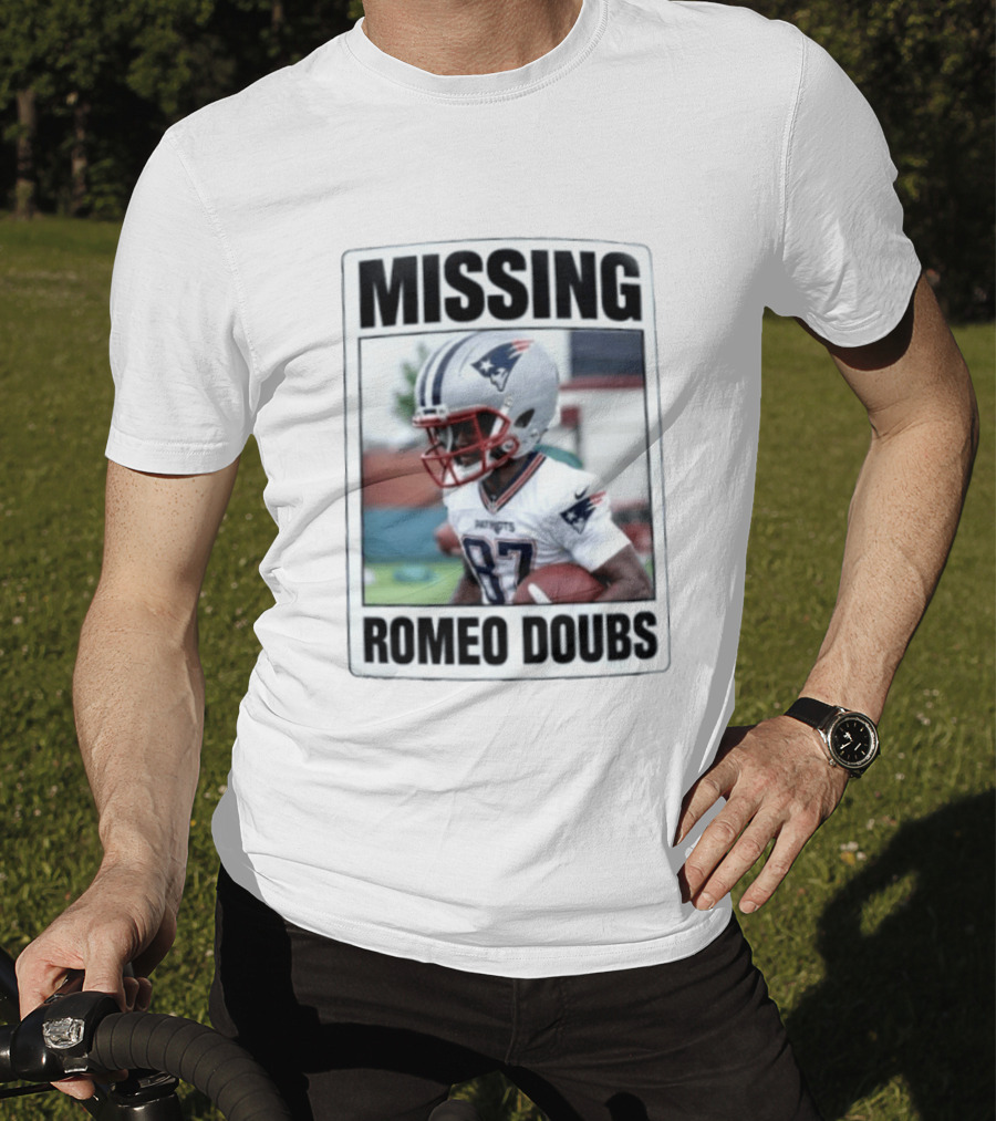 Missing Romeo Doubs New England Patriots T-Shirt