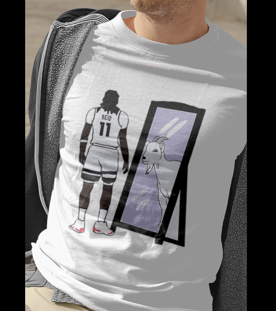 Naz Reid 11 Minnesota Timberwolves Looking Into Mirror Goat T-Shirt