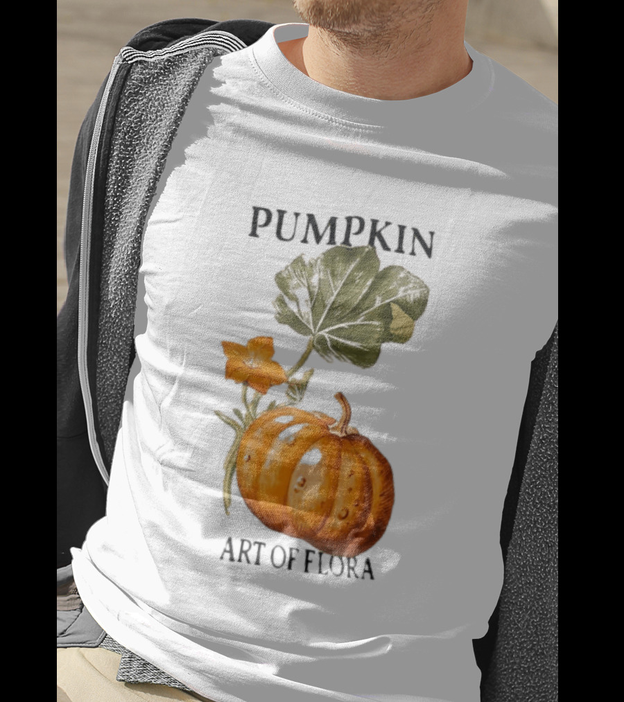 Pumpkin Art Of Flora Botanical Nature Harvest T-Shirt