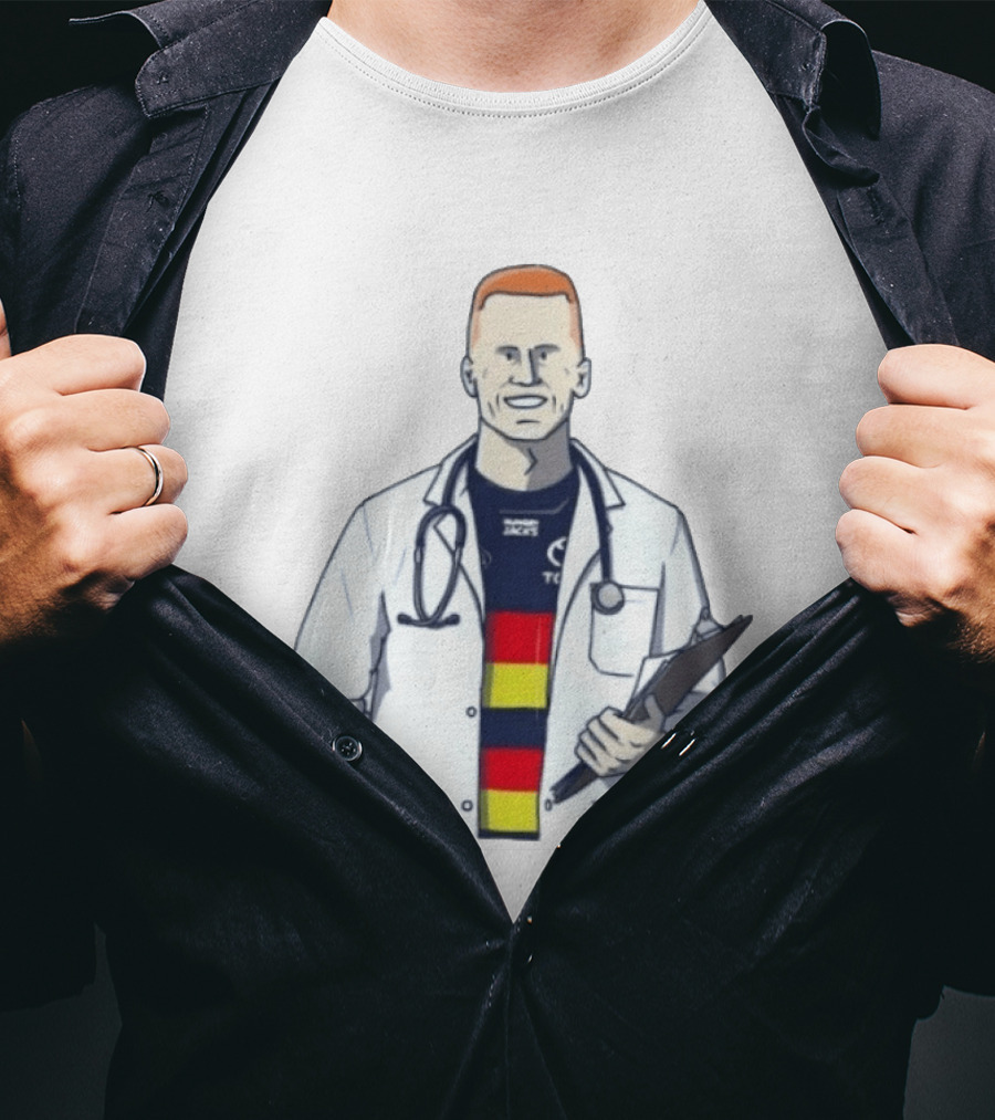 Reilly O'Brien Doctor Prescribed Adelaide Crows Stethoscope Tacos Top T-Shirt