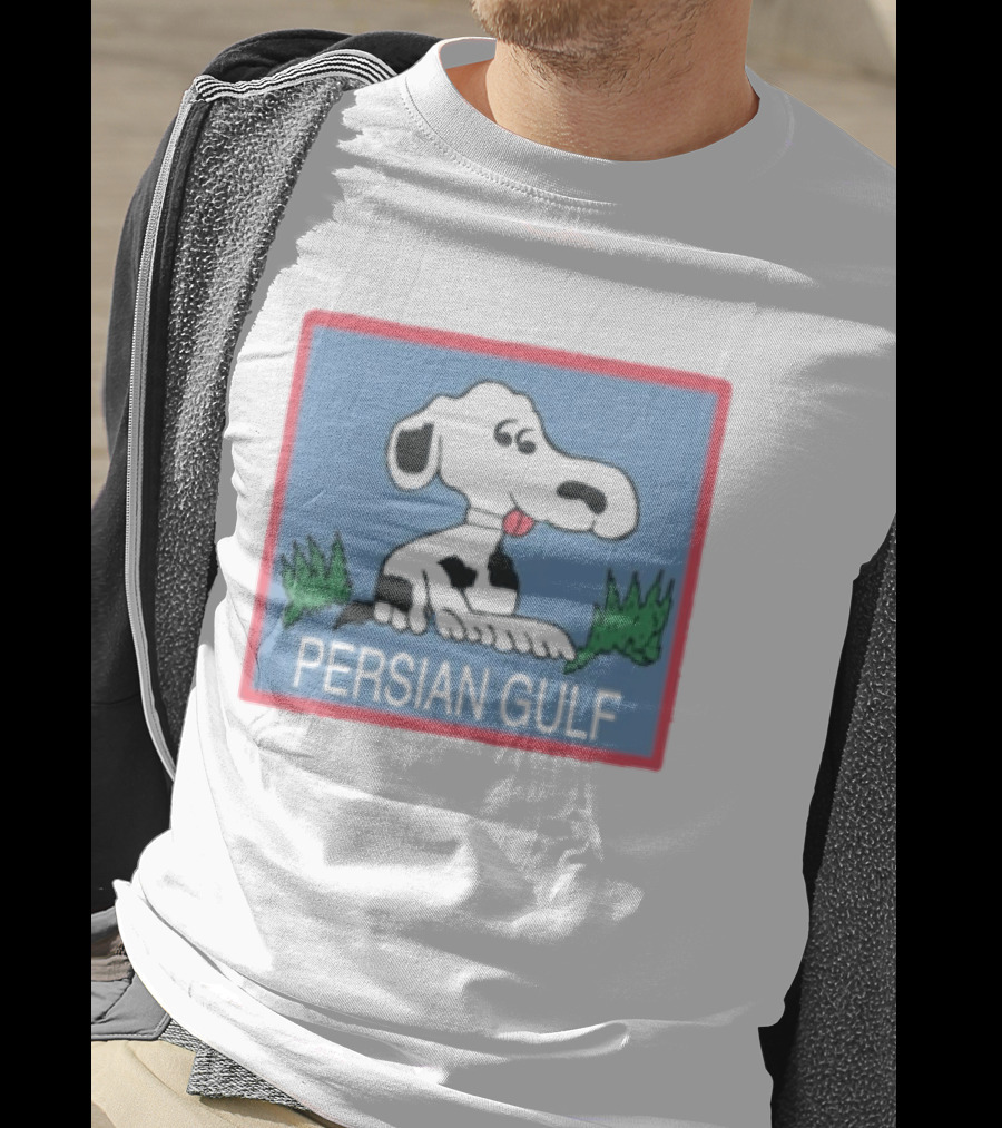Snoopy Persian Gulf Camouflage Peanuts Cartoon T-Shirt