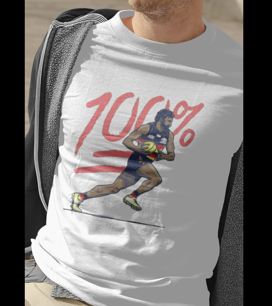 Wayne Milera 100% Adelaide Crows AFL Australian Football League Player T-Shirt