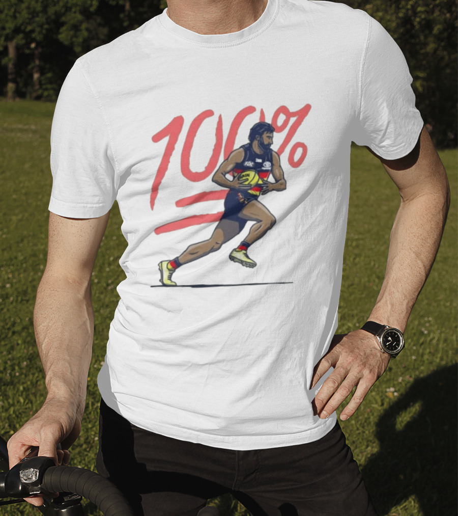 Wayne Milera 100% Adelaide Crows AFL Australian Football League Player T-Shirt