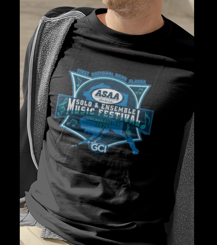 ASAA First National Bank Alaska Solo And Ensemble Music Festival Anchorage 2026 T-Shirt
