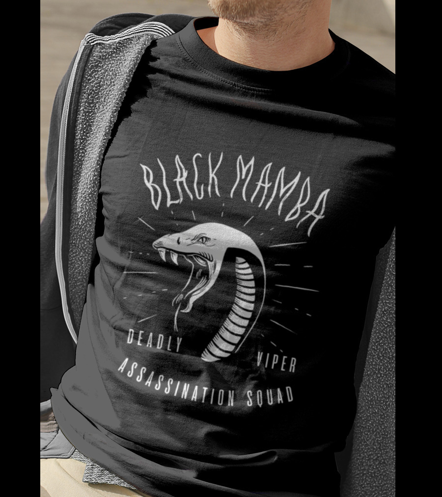 Black Mamba Deadly Viper Assassination Squad Snake T-Shirt