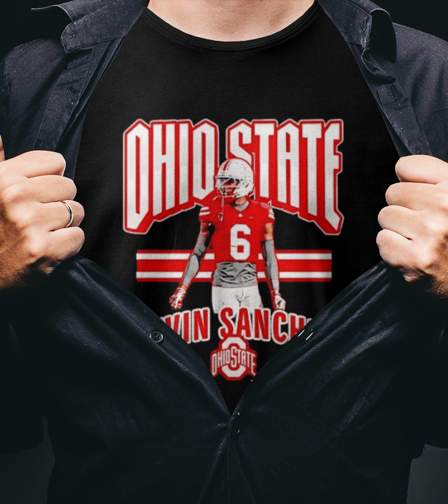 Ohio State Buckeyes Devin Sanchez Number 6 Fan T-Shirt