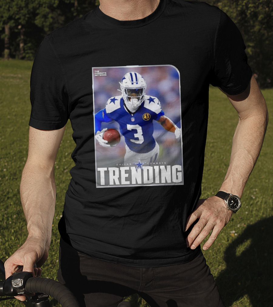Dallas Cowboys Network Trending Number 3 Player Football T-Shirt