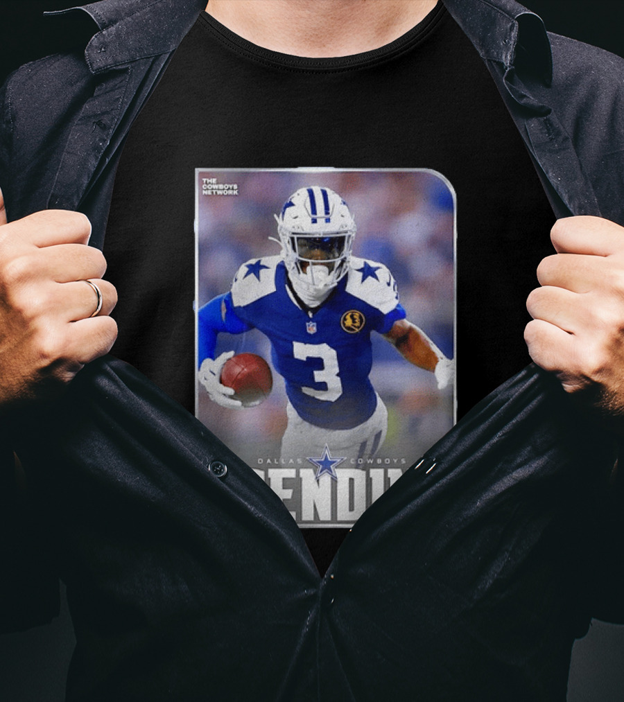 Dallas Cowboys Network Trending Number 3 Player Football T-Shirt