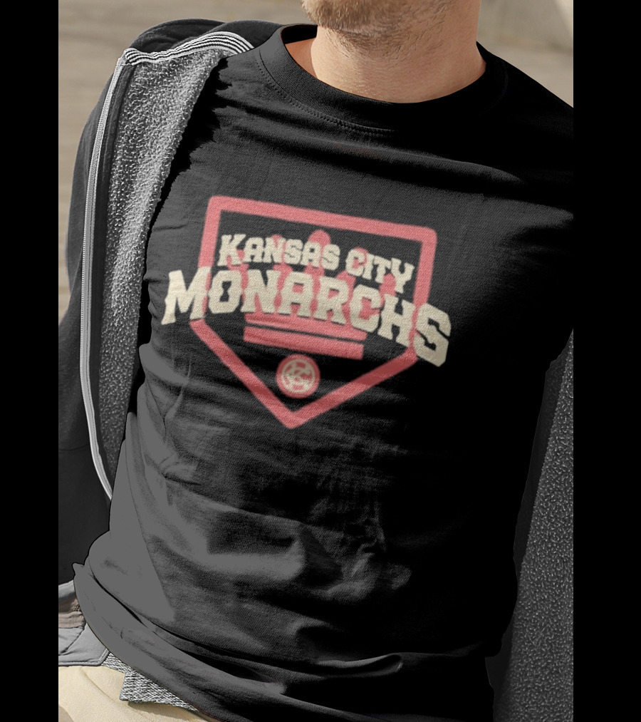 Kansas City Monarchs Home Plate Vintage Baseball T-Shirt