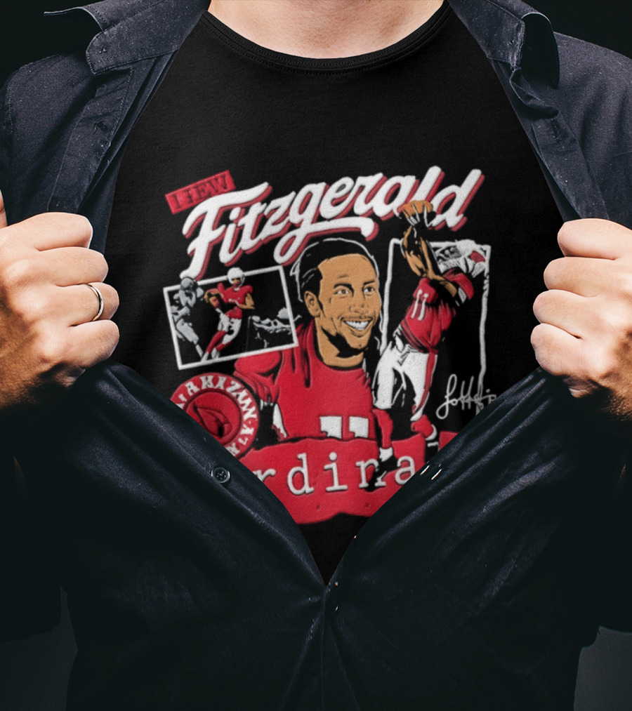 Fitzgerald Arizona Cardinals Football Number 11 NFL Player T-Shirt