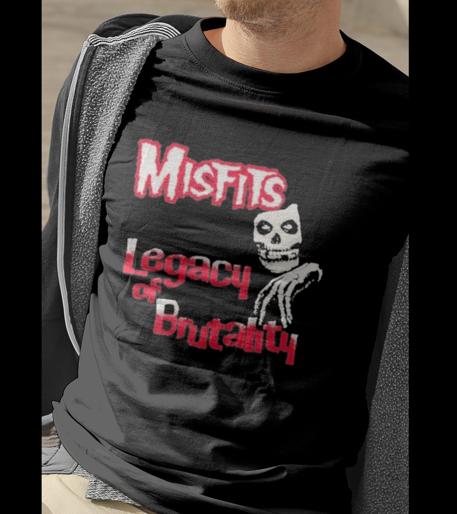 Misfits Legacy Of Brutality Skull Punk Rock T-Shirt