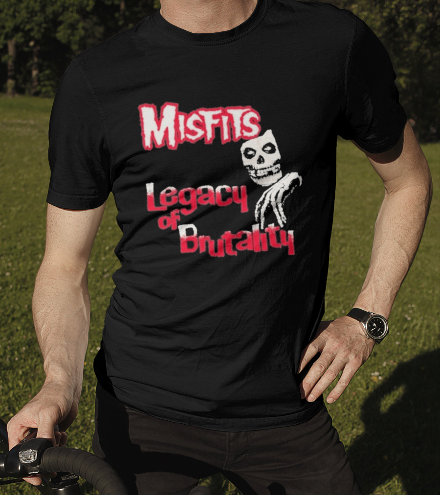Misfits Legacy Of Brutality Skull Punk Rock T-Shirt