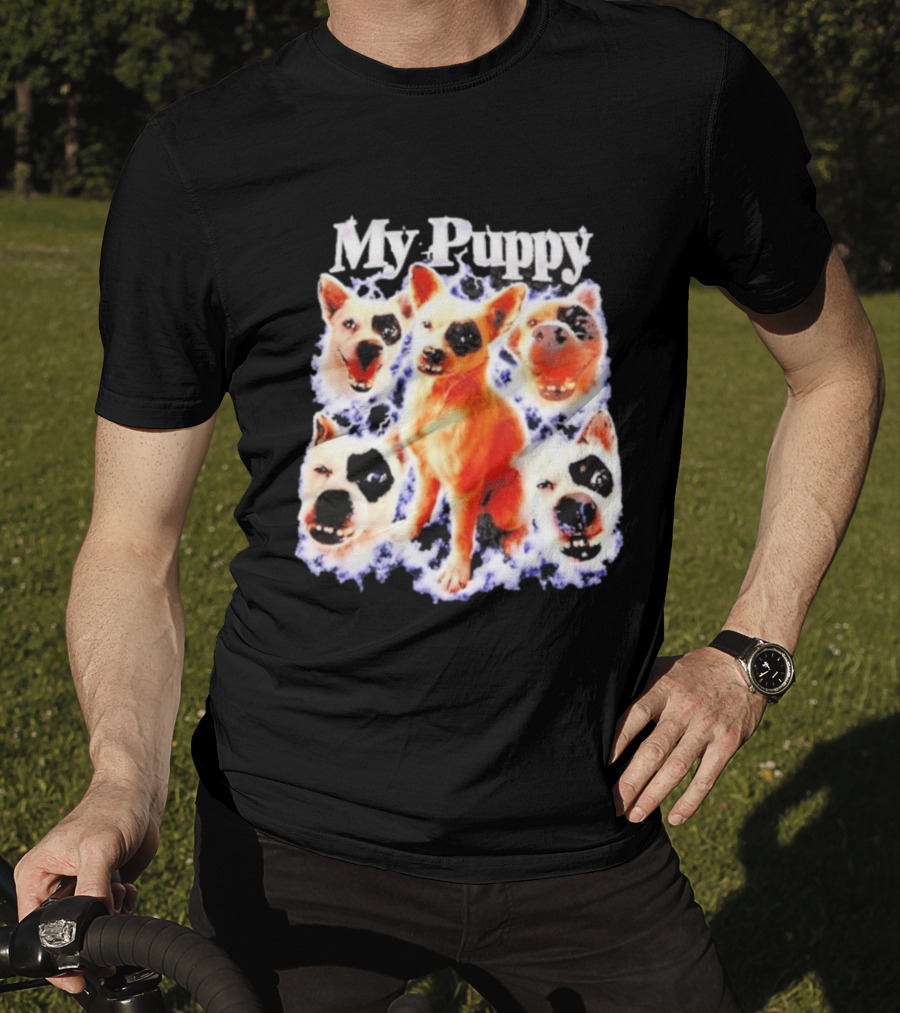 My Puppy Australian Cattle Dog Blue Heeler Faces T-Shirt