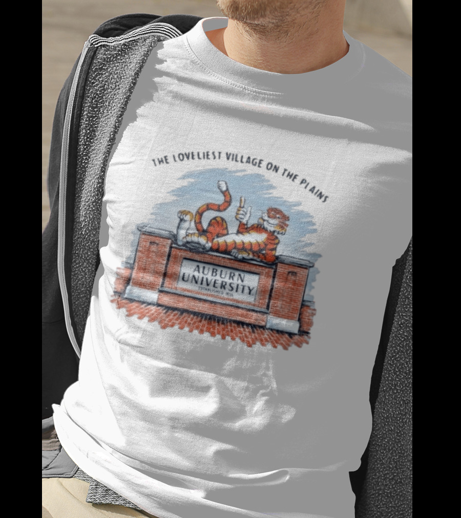 Auburn University Established 1856 The Loveliest Village On The Plains Tiger T-Shirt