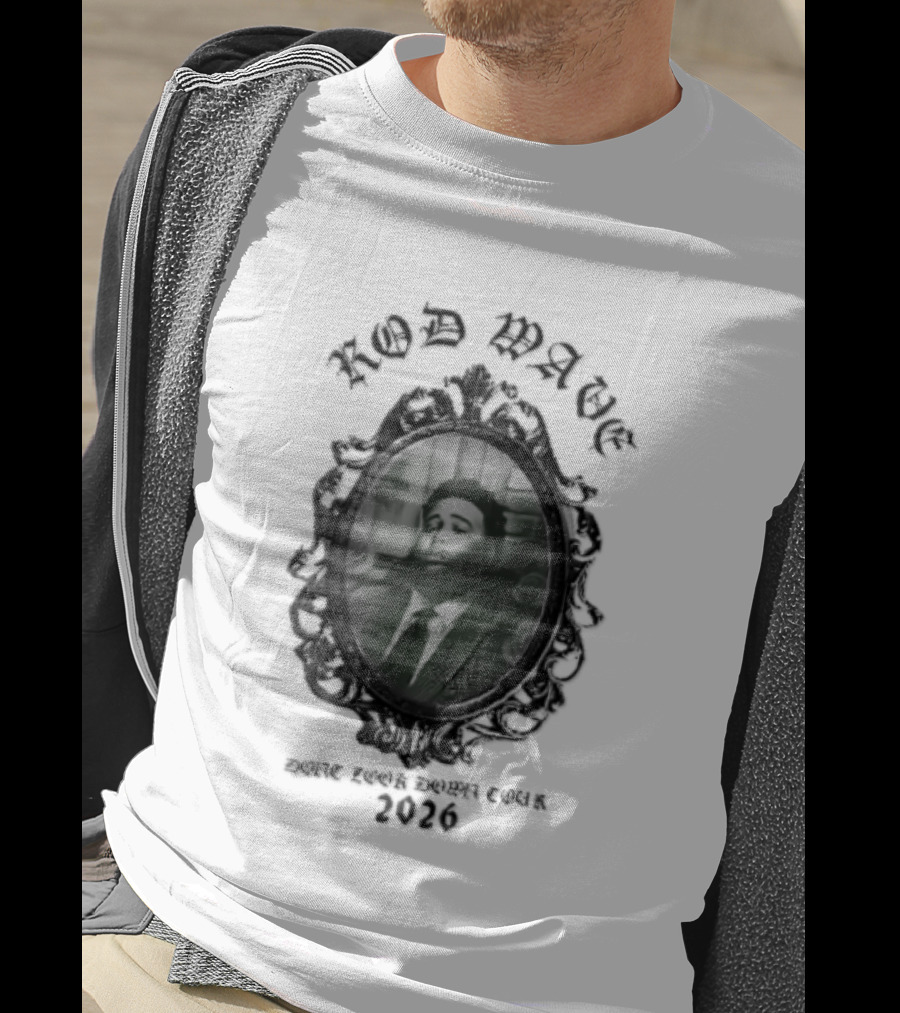 Rod Wave Dont Look Down Tour 2026 Green Tint Ornate Silver Frame T-Shirt
