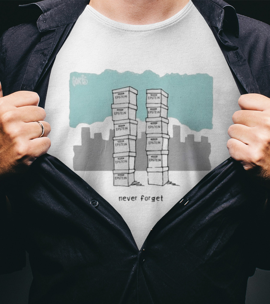 Epstein Never Forget Twin Towers Illustration 9 11 T-Shirt