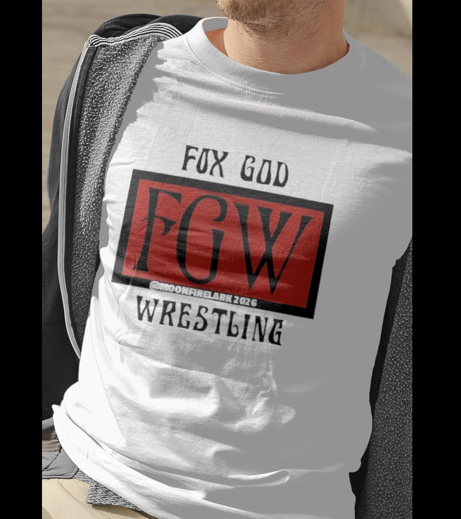 Fox God FGW Wrestling Moonfirelark 2025 Red T-Shirt