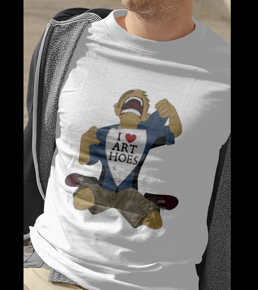 I Love Art Hoes Vintage Cartoon Style Trend T-Shirt