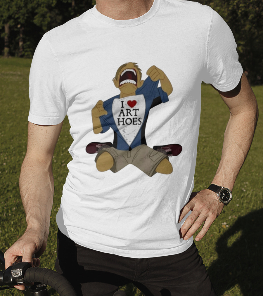 I Love Art Hoes Vintage Cartoon Style Trend T-Shirt