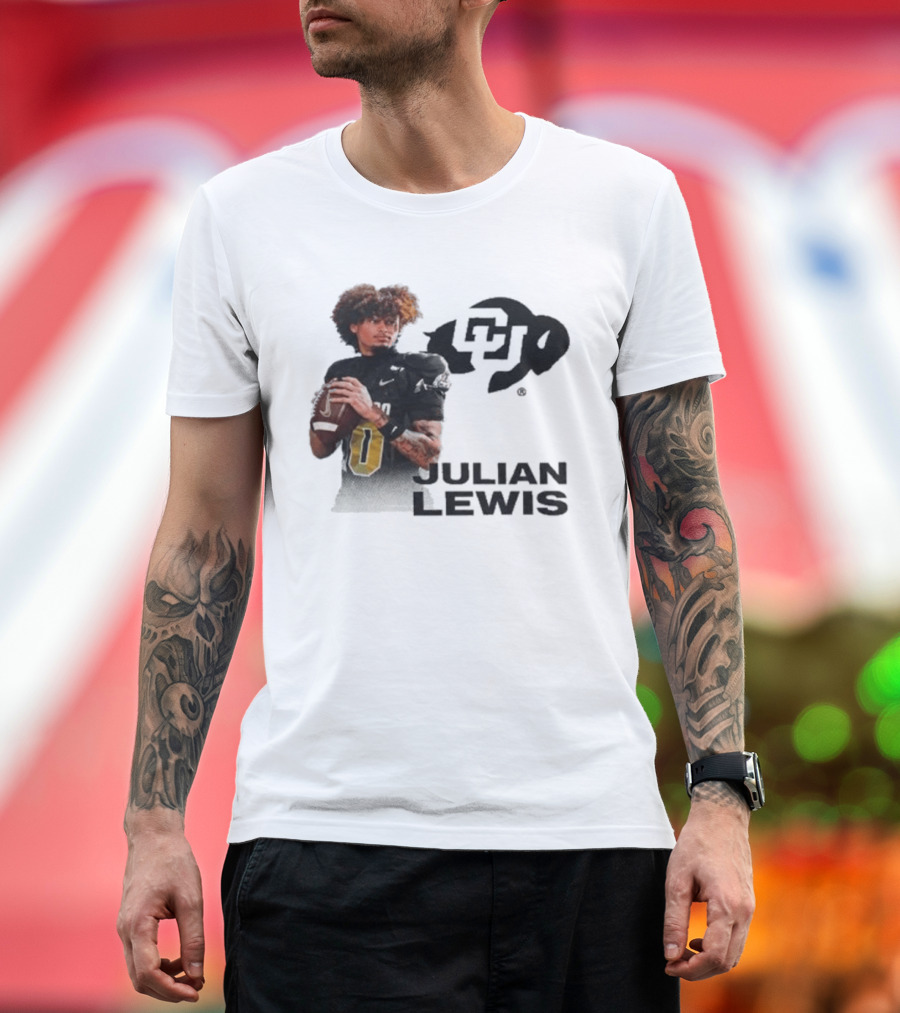 Julian Lewis Colorado Buffaloes CU Football T-Shirt