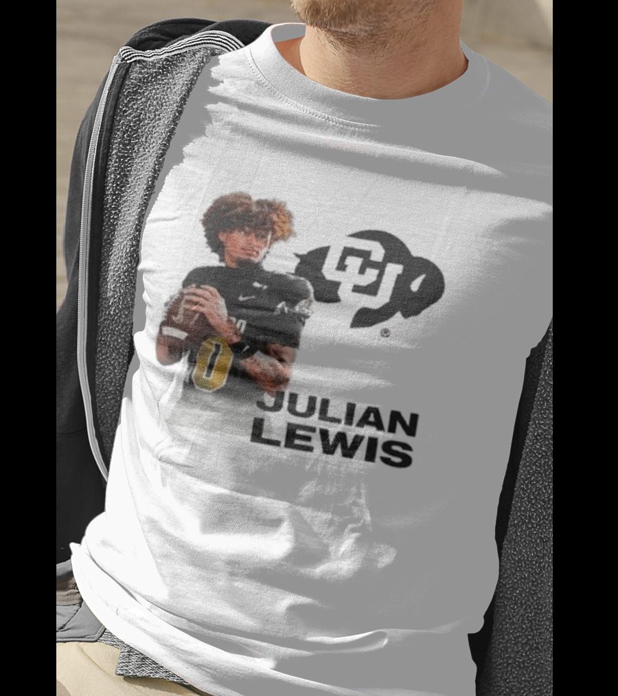Julian Lewis Colorado Buffaloes CU Football T-Shirt