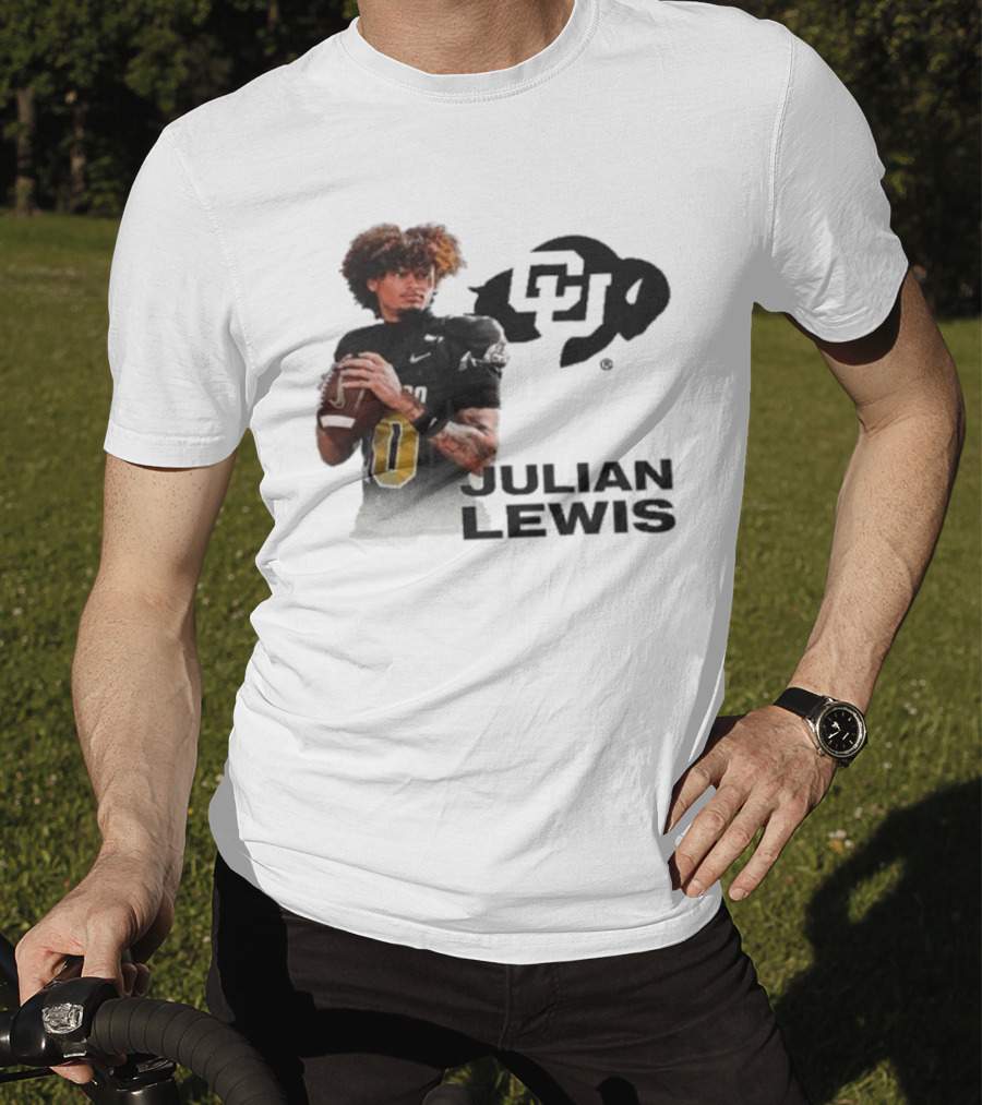 Julian Lewis Colorado Buffaloes CU Football T-Shirt