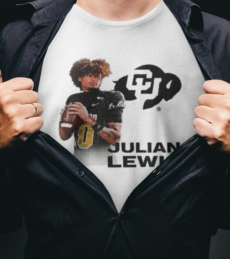 Julian Lewis Colorado Buffaloes CU Football T-Shirt