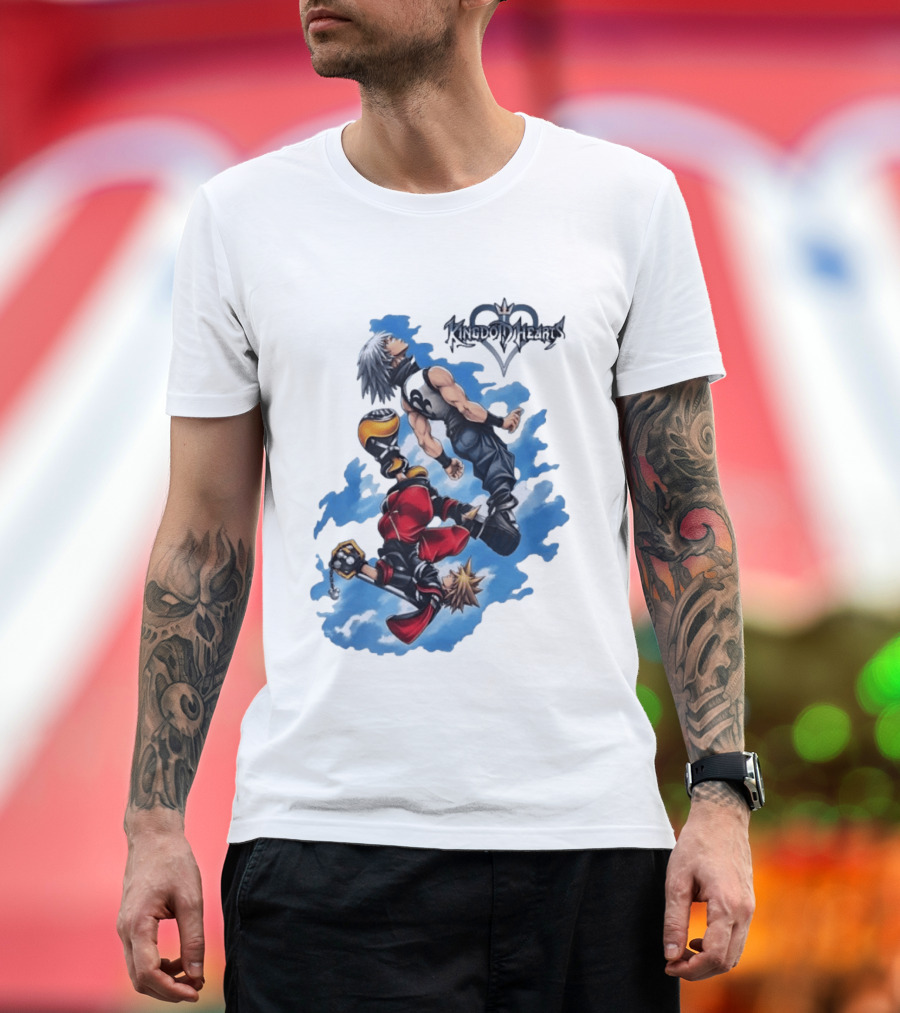 Kingdom Hearts Sora Riku Sky Square Enix T-Shirt