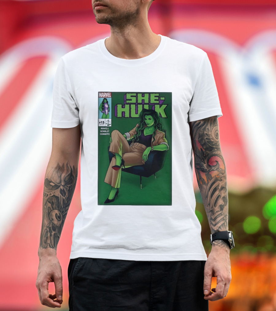 Marvel She Hulk Issue 15 Comic Book Cover Rowell Genolet Cunniffe T-Shirt
