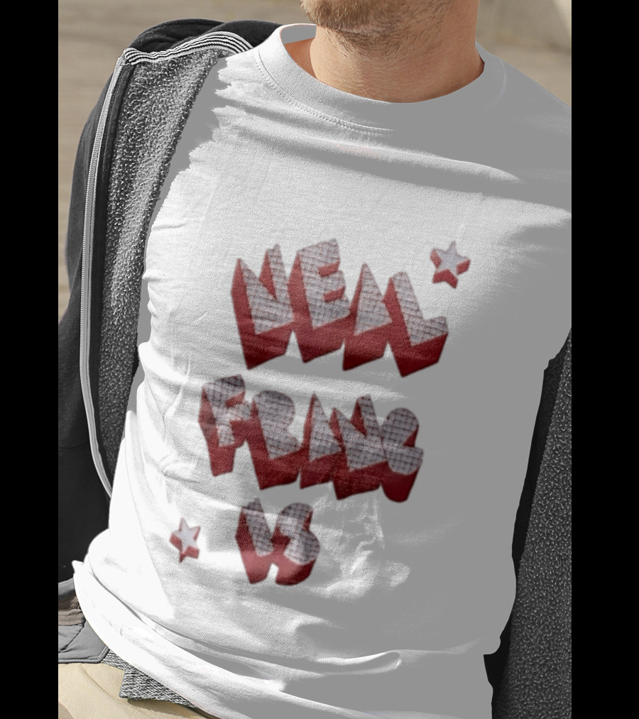 Neal Francis Is Checkerboard Red Block Letters With Stars T-Shirt
