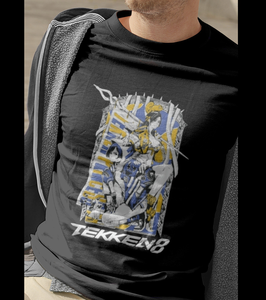 Tekken 8 Team Princess Anime Female Fighters Art Chameleon Flag T-Shirt