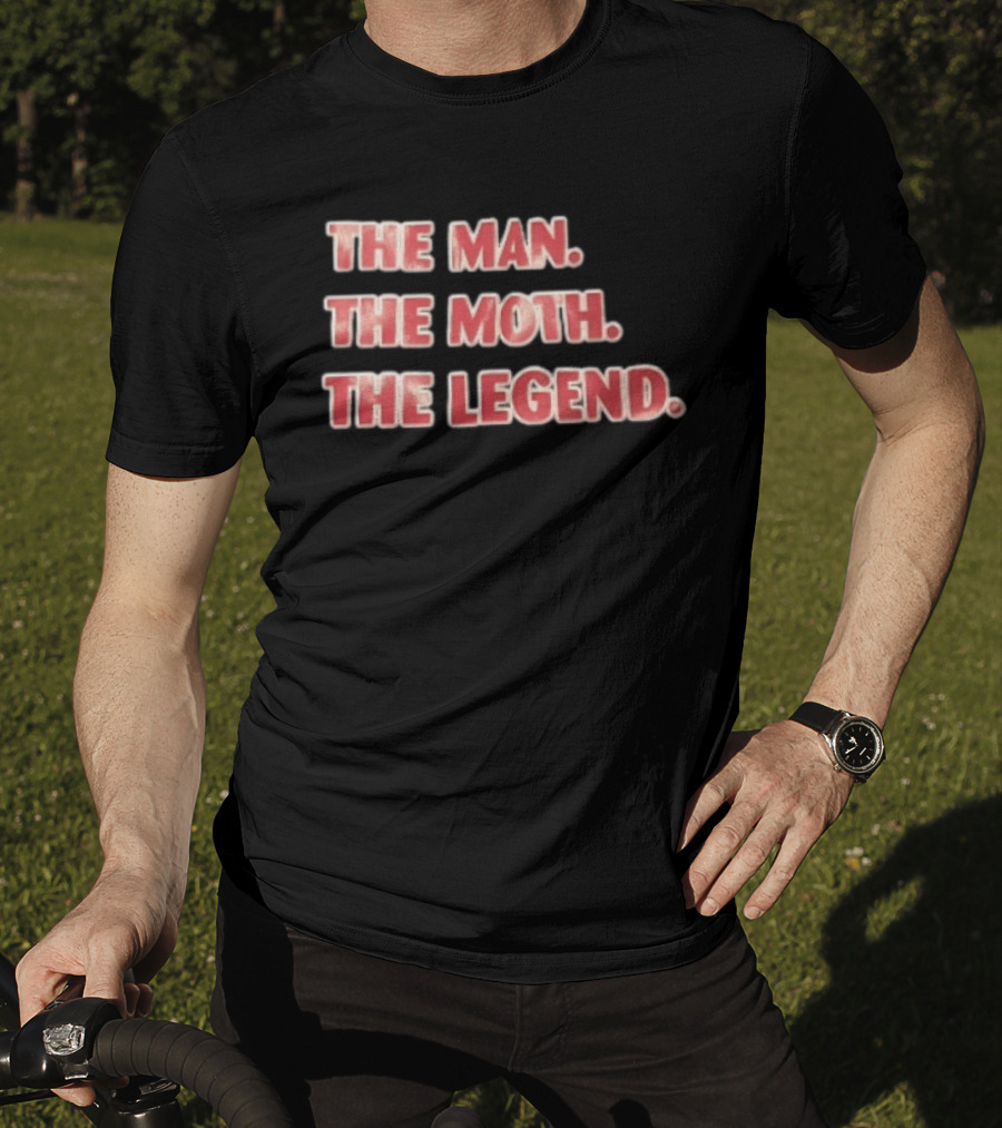 The Man The Moth The Legend Red White T-Shirt