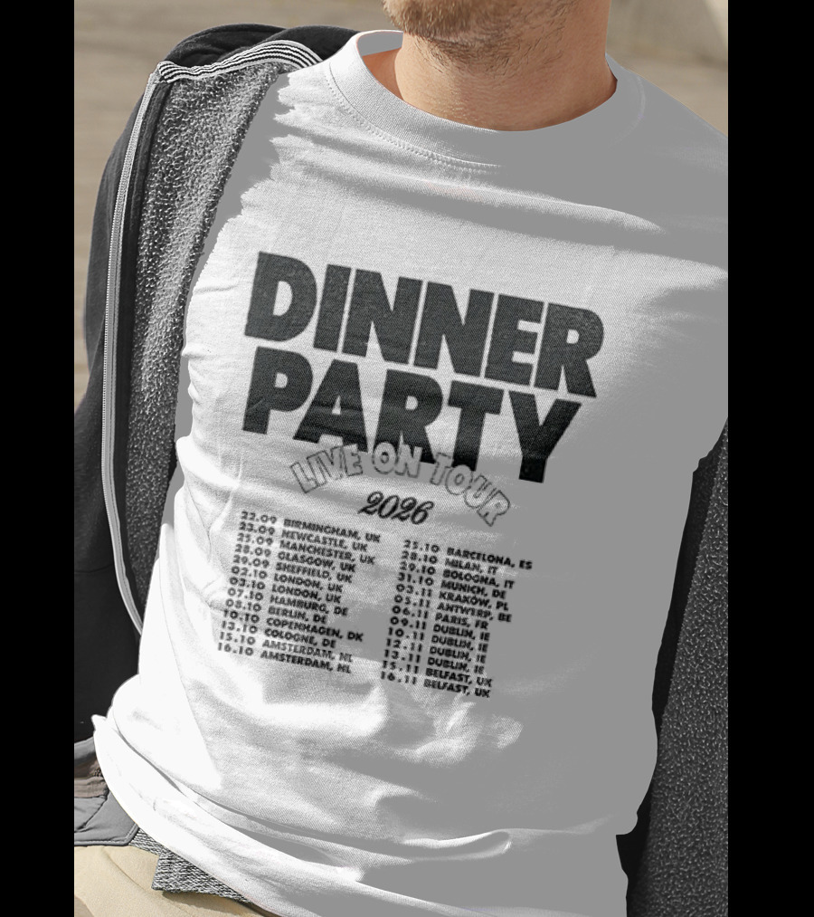Niall Horan Dinner Party Live On Tour 2024 Dates Schedule T-Shirt