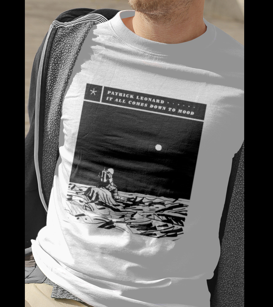 Patrick Leonard It All Comes Down To Mood Moonlit Ocean Scene T-Shirt