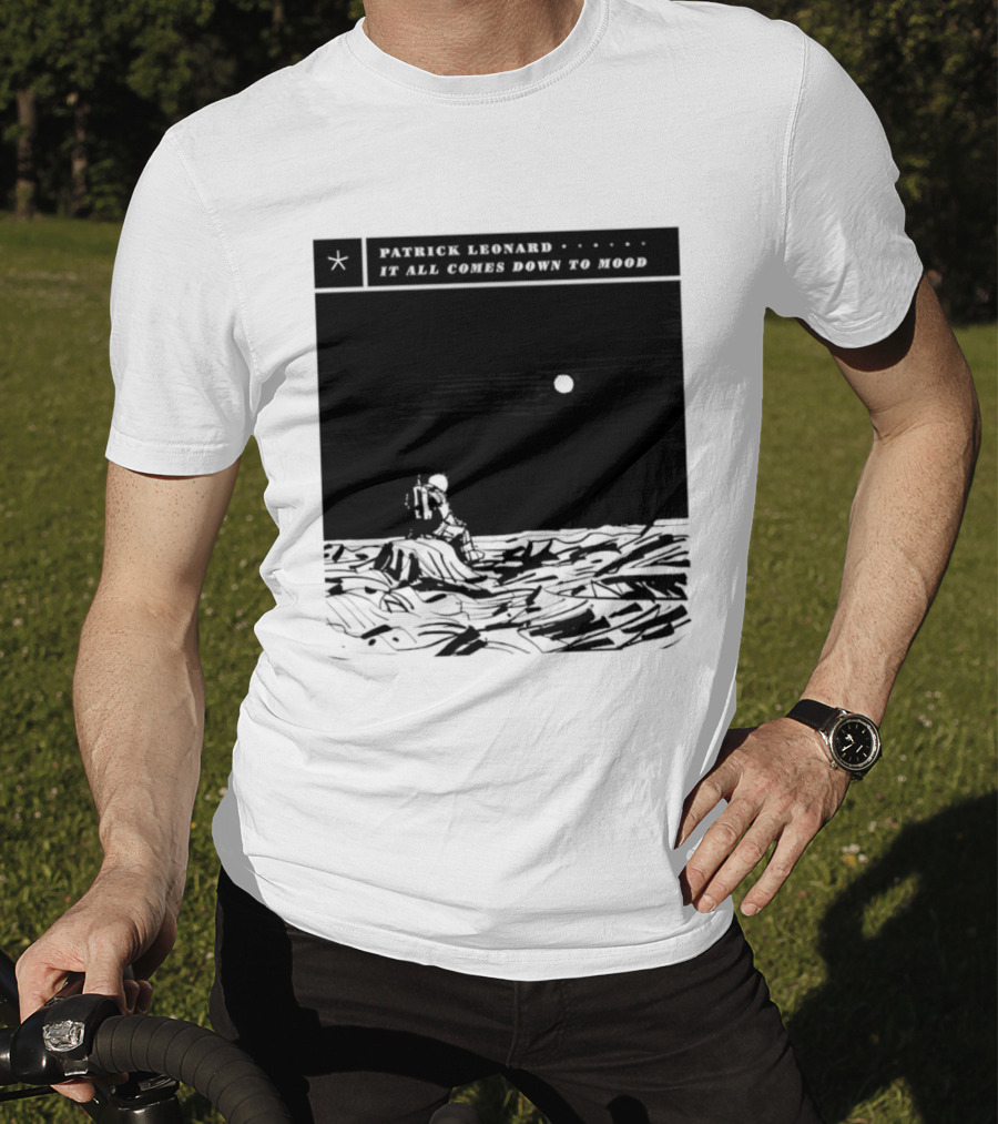 Patrick Leonard It All Comes Down To Mood Moonlit Ocean Scene T-Shirt