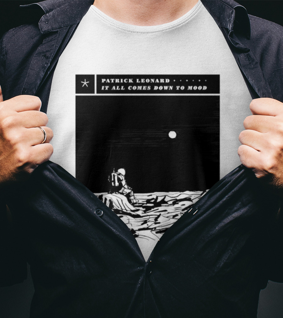 Patrick Leonard It All Comes Down To Mood Moonlit Ocean Scene T-Shirt