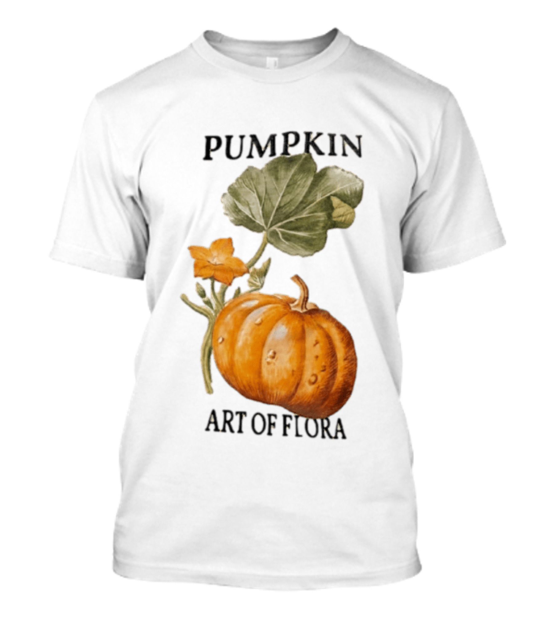 Pumpkin Art Of Flora Botanical T-Shirt