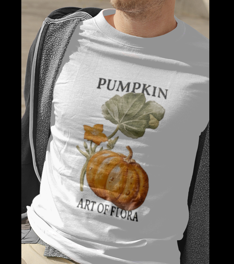 Pumpkin Art Of Flora Botanical T-Shirt