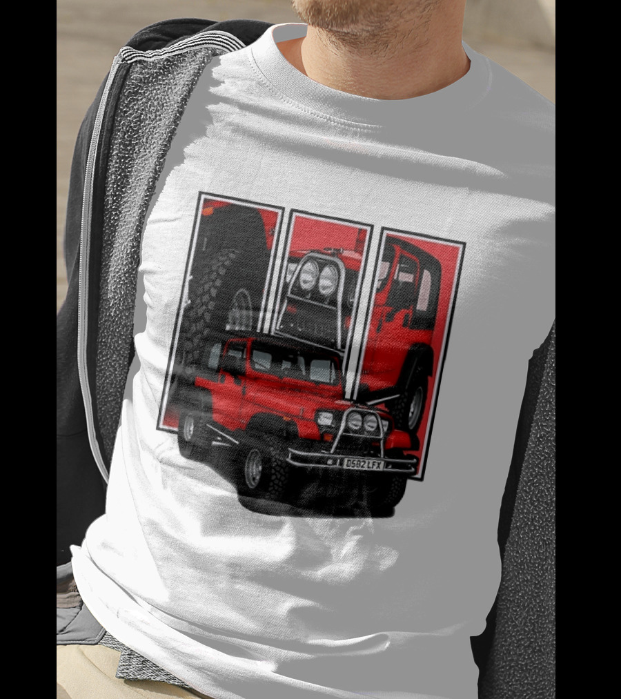 Red Jeep Wrangler 4x4 Off Road Adventure Vehicle Four Wheel Drive T-Shirt
